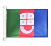 AZ FLAG Bandiera Navale Liguria 45x30cm - Bandiera Maritima Ligure - Regione Italia 30 x 45 cm speciale Nautismo, Padiglione Nautico