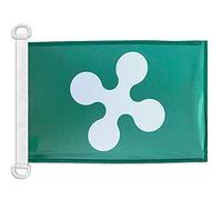 AZ FLAG Bandiera Navale Lombardia 45x30cm - Bandiera Maritima Lombarda - Regione Italia 30 x 45 cm speciale Nautismo, Padiglione Nautico