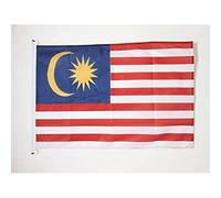 AZ FLAG Bandiera Navale Malesia 45x30cm - Bandiera Maritima Malese 30 x 45 cm speciale Nautismo, Padiglione Nautico