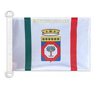 AZ FLAG Bandiera Navale Puglia 45x30cm - Bandiera Maritima Pugliese - Regione Italia 30 x 45 cm speciale Nautismo, Padiglione Nautico