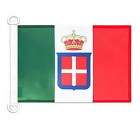 AZ FLAG Bandiera Navale Regno D'Italia Corona 45x30cm - Bandiera Maritima Reale Italiana 30 x 45 cm speciale Nautismo, Padiglione Nautico