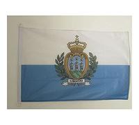 BANDIERA NAVALE SAN MARINO 45x30cm - BANDIERA MARITIMA SAMMARINESE 30 x 45 cm speciale nautismo - AZ FLAG