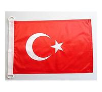 AZ FLAG Bandiera NAVALE Turchia 45x30cm - Bandiera MARITIMA Turca 30 x 45 cm Speciale nautismo