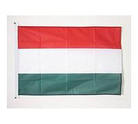AZ FLAG Bandiera Navale Ungheria 45x30cm - Bandiera Maritima Ungherese 30 x 45 cm speciale Nautismo, Padiglione Nautico
