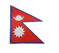 AZ FLAG Bandiera Nepal 150 x 90 cm con 4 occhielli, Padiglione Nepalese per balcone o parete