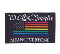 AZ FLAG Bandiera Noi Il Popolo Arcobaleno 90x60cm - Bandiera We The People Rainbow 60 x 90 cm