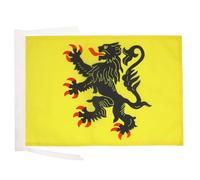 AZ FLAG Bandiera Nord-Passo Di Calais 45x30 cm - Bandierina Nord-Pas-De-Calais In Francia 30 x 45 cm Cordicelle