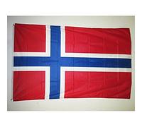 AZ FLAG Bandiera Norvegia 150x90cm - Bandiera Norvegese 90 x 150 cm Speciale Esterno