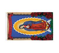 AZ FLAG Bandiera Nostra Signora di Guadalupe 150x90cm - Bandiera Cristianesimo - Messico 90 x 150 cm