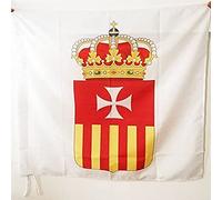 BANDIERA ORDINE DI SANTA MARIA DELLA MERCEDE 90x90cm - BANDIERA DEI MERCEDARI 90 x 90 cm foro per asta - AZ FLAG