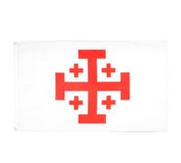 BANDIERA ORDINE SANTO SEPOLCRO DI GERUSALEMME 150x90cm - BANDIERA CATTOLICA 90 x 150 cm - AZ FLAG