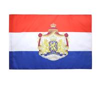 AZ FLAG Bandiera Paesi Bassi con Stemma 150x90cm - Bandiera Olandese 90 x 150 cm Foro per Asta