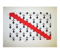 AZ FLAG Bandiera Pays De Waroch 45x30 cm - Bandierina Broerec - Ducato Di Bretagna 30x45 cm Cordicelle