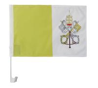 AZ FLAG Bandiera per Auto Città Del Vaticano 45x30 cm Ventosa
