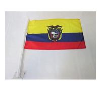 AZ FLAG Bandiera per Auto Ecuador 45x30cm - Bandierina da Auto Ecuadoregna 30 x 45 cm, Car Flag