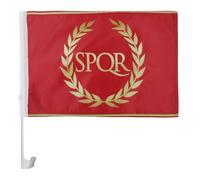 AZ FLAG Bandiera per Auto Impero Romano 45x30cm - Bandierina da Auto Spqr 30 x 45 cm, Car Flag