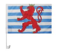 AZ FLAG Bandiera per Auto Lussemburgo Civile 45x30cm - Bandierina da Auto Lussemburghese Con Leone 30 x 45 cm, Car Flag