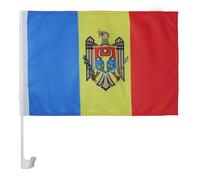 AZ FLAG Bandiera per Auto Moldavia 45x30cm - Bandierina da Auto Moldava 30 x 45 cm, Car Flag