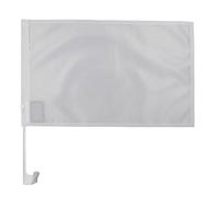 BANDIERA PER AUTO MONOCOLORE BIANCO 45x30cm - BANDIERINA DA AUTO BIANCA 30 x 45 cm - AZ FLAG