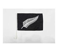 AZ FLAG Bandiera per Auto Nuova Zelanda All Black 45x30cm - Bandierina da Auto Neozelandese Di Rugby 30 x 45 cm, Car Flag