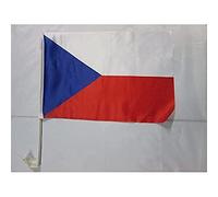 AZ FLAG Bandiera per Auto Repubblica Ceca 45x30cm - Bandierina da Auto Ceca 30 x 45 cm, Car Flag