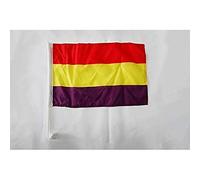 AZ FLAG Bandiera per Auto Repubblica Spagnola 45x30cm - Bandierina da Auto Spagna Repubblicana 30 x 45 cm, Car Flag