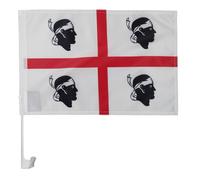 AZ FLAG Bandiera per Auto Sardegna 45x30cm - Bandierina da Auto Sarda - Italia 30 x 45 cm, Car Flag