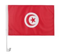AZ FLAG Bandiera per Auto Tunisia 45x30cm - Bandierina da Auto Tunisina 30 x 45 cm, Car Flag