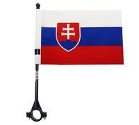 AZ FLAG Bandiera per Bici Slovacchia 21x14 cm - Gagliardetto Bandierina Slovacca 14 x 21 cm, Bandiere da Bicicletta