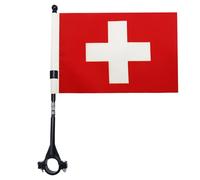 BANDIERA PER BICI SVIZZERA 21x14cm - GAGLIARDETTO BANDIERINA SVIZZERA 14 x 21 cm - AZ FLAG