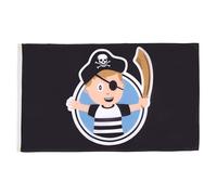 AZ FLAG Bandiera Pirata Bambino 90x60cm - Bandiera Ragazzo Pirati 60 x 90 cm