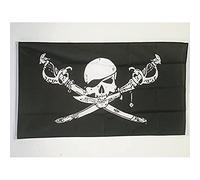 AZ FLAG Bandiera Pirata Brethren of The Coast 250x150cm - Gran Bandiera dei Pirati - Teschio 150 x 250 cm - Bandiere