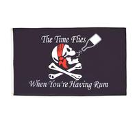 BANDIERA PIRATA CON RHUM 150x90cm - BANDIERA DEI PIRATI - TESCHIO RUM 90 x 150 cm - AZ FLAG