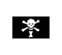 AZ FLAG Bandiera Pirata Emanuel Wynne 150x90 cm Poliestere 100D 2 Occhielli | Uso interno ed esterno bandiera decorativa dei pirati doppie cuciture e bordi rinforzati con occhielli metallici
