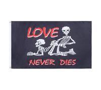 AZ FLAG Bandiera Pirata L'Amore dura per sempre 150x90 cm 2 Occhielli