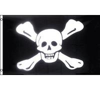 AZ FLAG Bandiera Pirata Richard Worley 90x60 cm Poliestere 100D 2 Occhielli | Uso interno ed esterno bandiera decorativa dei pirati doppie cuciture e bordi rinforzati con occhielli metallici