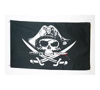 BANDIERA PIRATA SCIABOLA 180x120cm - GRAN BANDIERA DEI PIRATI - TESCHIO 120 x 180 cm - AZ FLAG