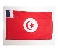 AZ FLAG Bandiera Protettorato Francese In Tunisia 1881-1956 150x90 cm - Bandiera Impero Coloniale Francese 90 x 150 cm Foro per Asta