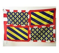 AZ FLAG Bandiera Provincia di Borgogna 150x90cm - Bandiera Bourgogne 90 x 150 cm Foro per Asta