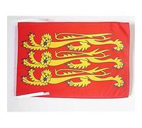 AZ FLAG Bandiera Re Riccardo Cuor Di Leone 45x30 cm - Bandierina Riccardo I D'Inghilterra 30 x 45 cm Cordicelle
