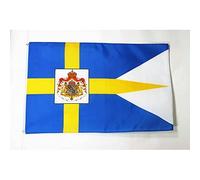 BANDIERA REALE DELLA SVEZIA 150x90cm - BANDIERA SVEDESE CON STEMMA 90 x 150 cm - AZ FLAG