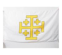 AZ FLAG Bandiera Regno di GERUSALEMME 90x60cm - Bandiera CATTOLICA 60 x 90 cm Foro per Asta