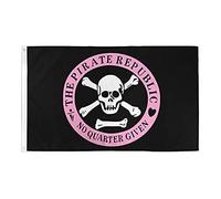 AZ FLAG Bandiera Repubblica dei Pirati Rosa 90x60cm - Bandiera Pirata 60 x 90 cm
