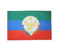 BANDIERA REPUBBLICA DEL DAGHESTAN CON STEMMA 150x90cm - BANDIERA RUSSIA 90 x 150 cm foro per asta - AZ FLAG