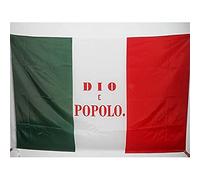 AZ FLAG Bandiera Repubblica Romana 1849 90x60cm - Bandiera Italiana - Italia - Dio È Popolo 60 x 90 cm Foro per Asta