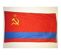 AZ FLAG Bandiera Repubblica Socialista Sovietica Kazaka 1936-1991 150x90 cm - Bandiera Rss di Kazakistan 90 x 150 cm Foro per Asta