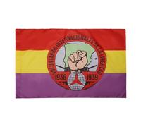 BANDIERA REPUBBLICA SPAGNOLA VOLONTARI 150x90cm - BANDIERA SPAGNA REPUBBLICANA 90 x 150 cm foro per asta - AZ FLAG