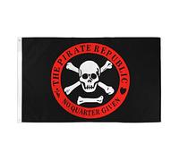AZ FLAG Bandiera République des Pirati Rossa 150x90 cm 2 Occhielli