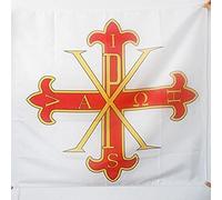 AZ FLAG Bandiera Sacro Militare Ordine COSTANTINIANO di San Giorgio 90x90cm - Bandiera Napoli 90 x 90 cm Foro per Asta
