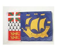 AZ FLAG Bandiera Saint-Pierre E Miquelon 45x30cm - BANDIERINA Saint-Pierre E Miquelon in Francia 30 x 45 cm cordicelle